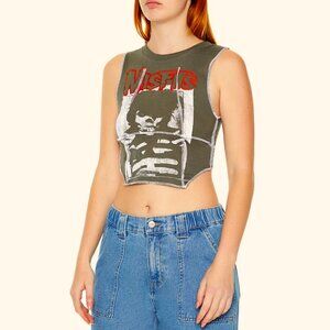 Misfits punk rock Official Muscle Cut-off Tank Top XS NWT
